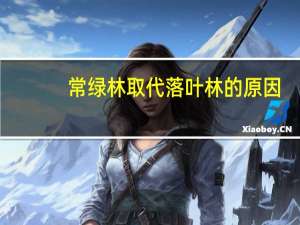 常绿林取代落叶林的原因