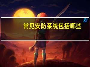 常见安防系统包括哪些