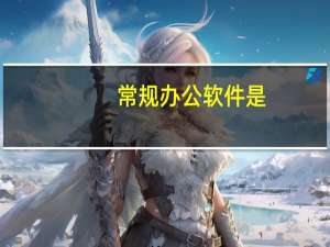 常规办公软件是