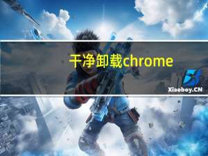 干净卸载chrome