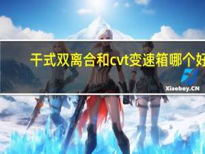 干式双离合和cvt变速箱哪个好（干式双离合）