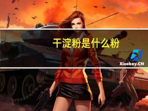 干淀粉是什么粉