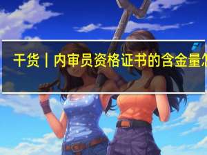 干货｜内审员资格证书的含金量怎样