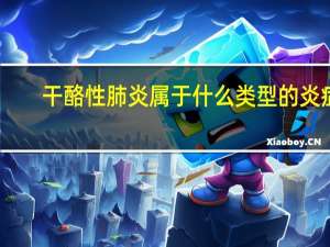 干酪性肺炎属于什么类型的炎症（干酪性肺炎）