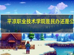 平凉职业技术学院是民办还是公办