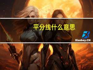 平分线什么意思