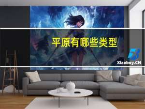 平原有哪些类型