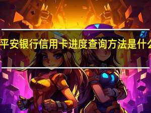 平安银行信用卡进度查询方法是什么意思（平安银行信用卡进度查询方法是什么）