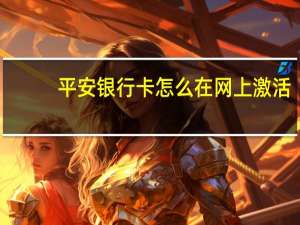 平安银行卡怎么在网上激活（平安银行网上办信用卡怎么激活呀）