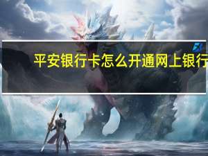 平安银行卡怎么开通网上银行（如何开通平安银行个人网上银行）
