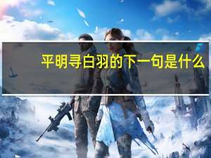 平明寻白羽的下一句是什么