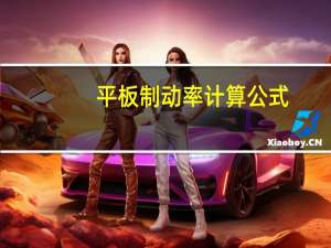 平板制动率计算公式