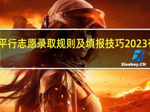 平行志愿录取规则及填报技巧2023有哪些