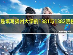 平行志愿是填写扬州大学的1381与1382院校代号都可以吗