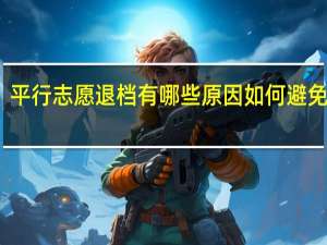 平行志愿退档有哪些原因 如何避免退档