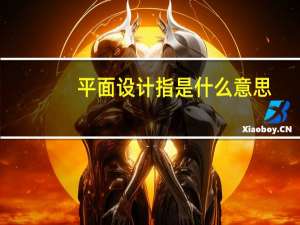 平面设计指是什么意思