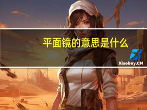 平面镜的意思是什么