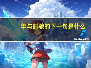 年与时驰的下一句是什么