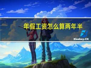 年假工资怎么算两年半（年假工资怎么算）