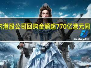 年内港股公司回购金额超770亿港元 同比增长39%