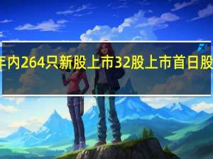 年内264只新股上市 32股上市首日股价翻倍