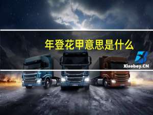 年登花甲意思是什么