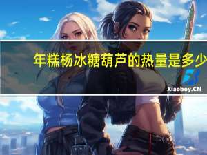 年糕杨冰糖葫芦的热量是多少