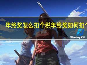 年终奖怎么扣个税年终奖如何扣个税