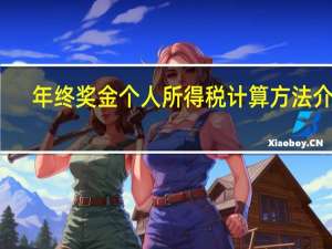 年终奖金个人所得税计算方法介绍