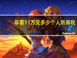 年薪11万交多少个人所得税