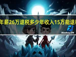 年薪26万退税多少 年收入15万能退税多少