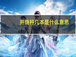 并继杆几本是什么意思