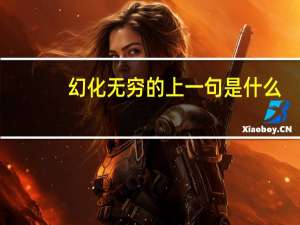 幻化无穷的上一句是什么