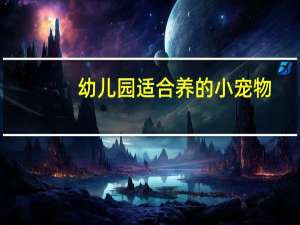 幼儿园适合养的小宠物