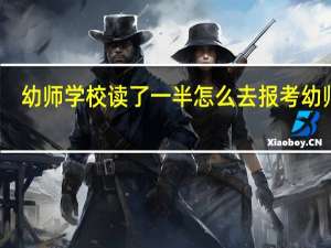 幼师学校读了一半怎么去报考幼师证