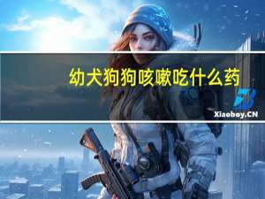 幼犬狗狗咳嗽吃什么药