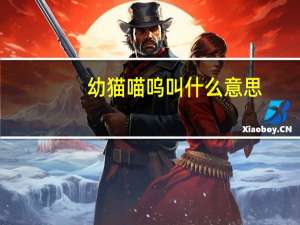 幼猫喵呜叫什么意思