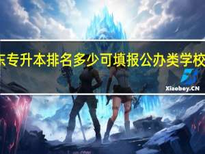 广东专升本排名多少可填报公办类学校语文教育
