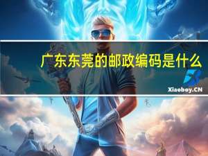 广东东莞的邮政编码是什么
