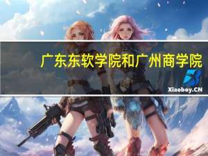 广东东软学院和广州商学院