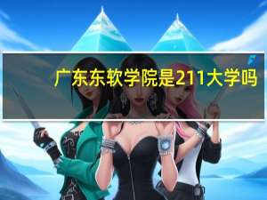 广东东软学院是211大学吗