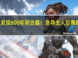 广东佛山发现600年前古墓！急寻主人后裔 到底什么情况嘞