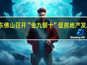 广东佛山召开“金九银十”促房地产发展座谈会