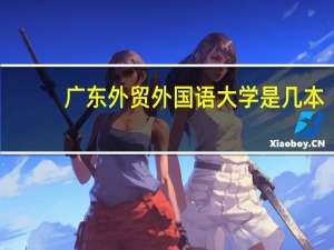 广东外贸外国语大学是几本