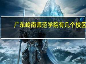 广东岭南师范学院有几个校区