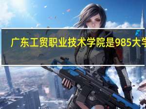 广东工贸职业技术学院是985大学吗
