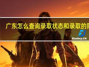广东怎么查询录取状态和录取的院校