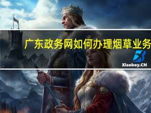 广东政务网如何办理烟草业务