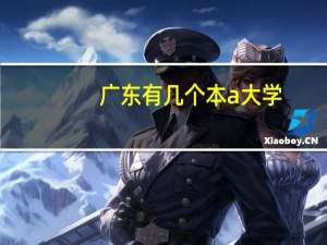 广东有几个本a大学