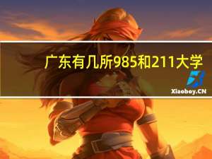 广东有几所985和211大学